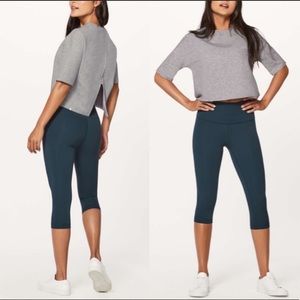 lululemon minimal short sleeve top gray size 6